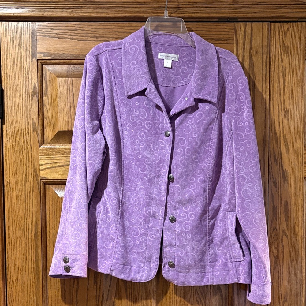 Christopher & Banks Lavender Swirl Blazer